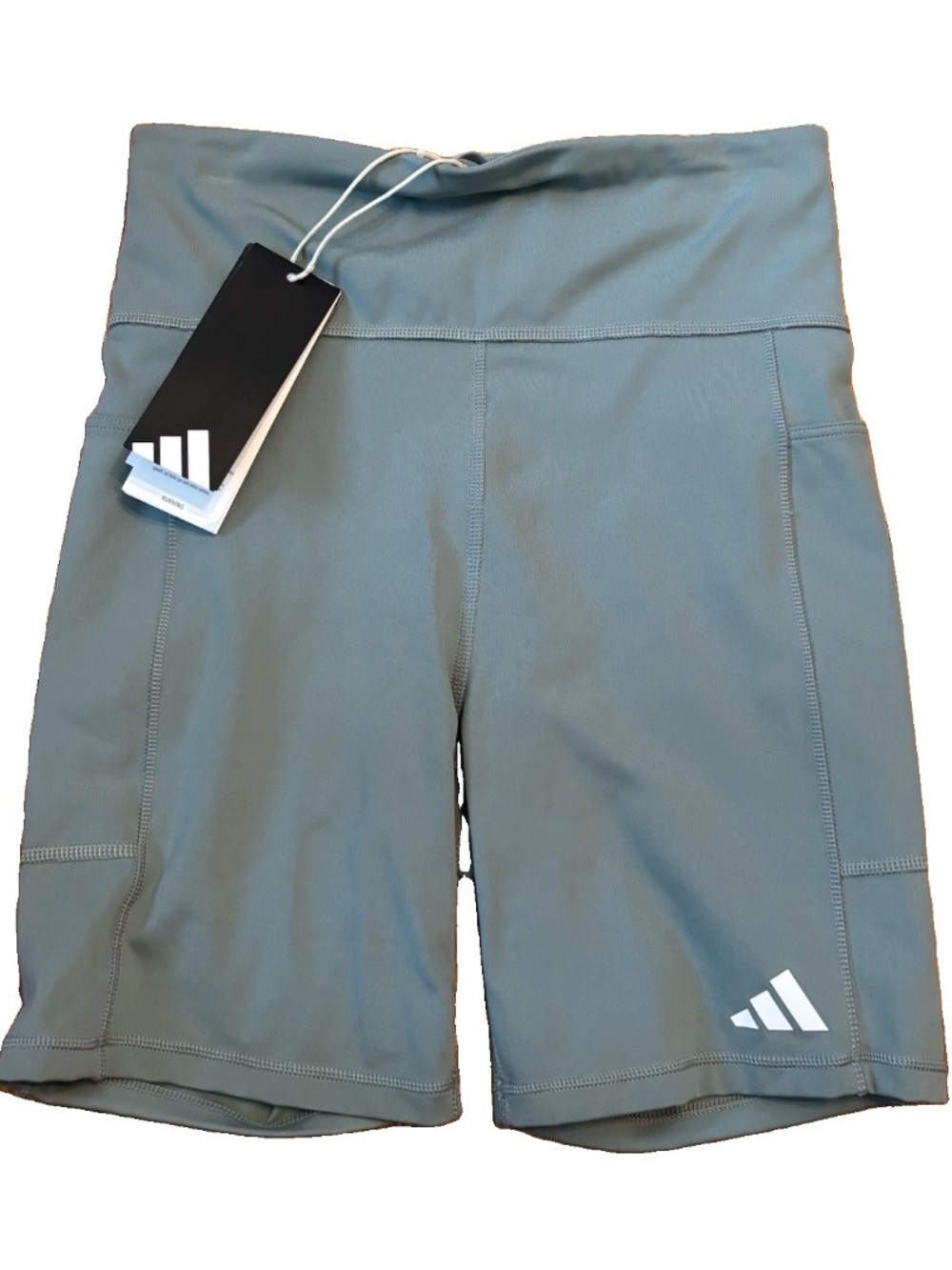 Adidas Women’s Short 6 In Leggings Running Shorts - Green - Small - Reg $55